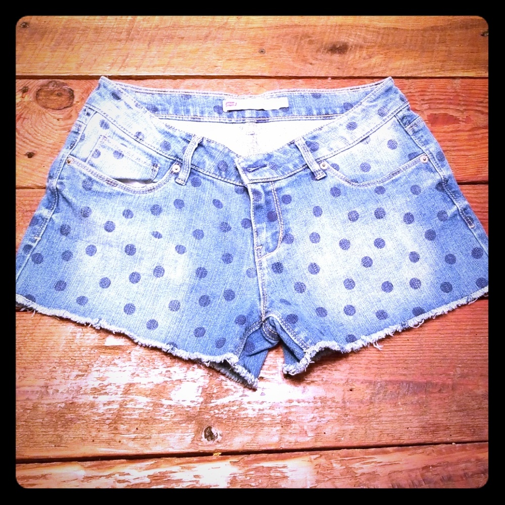 Levi's Denim Shorty Shorts